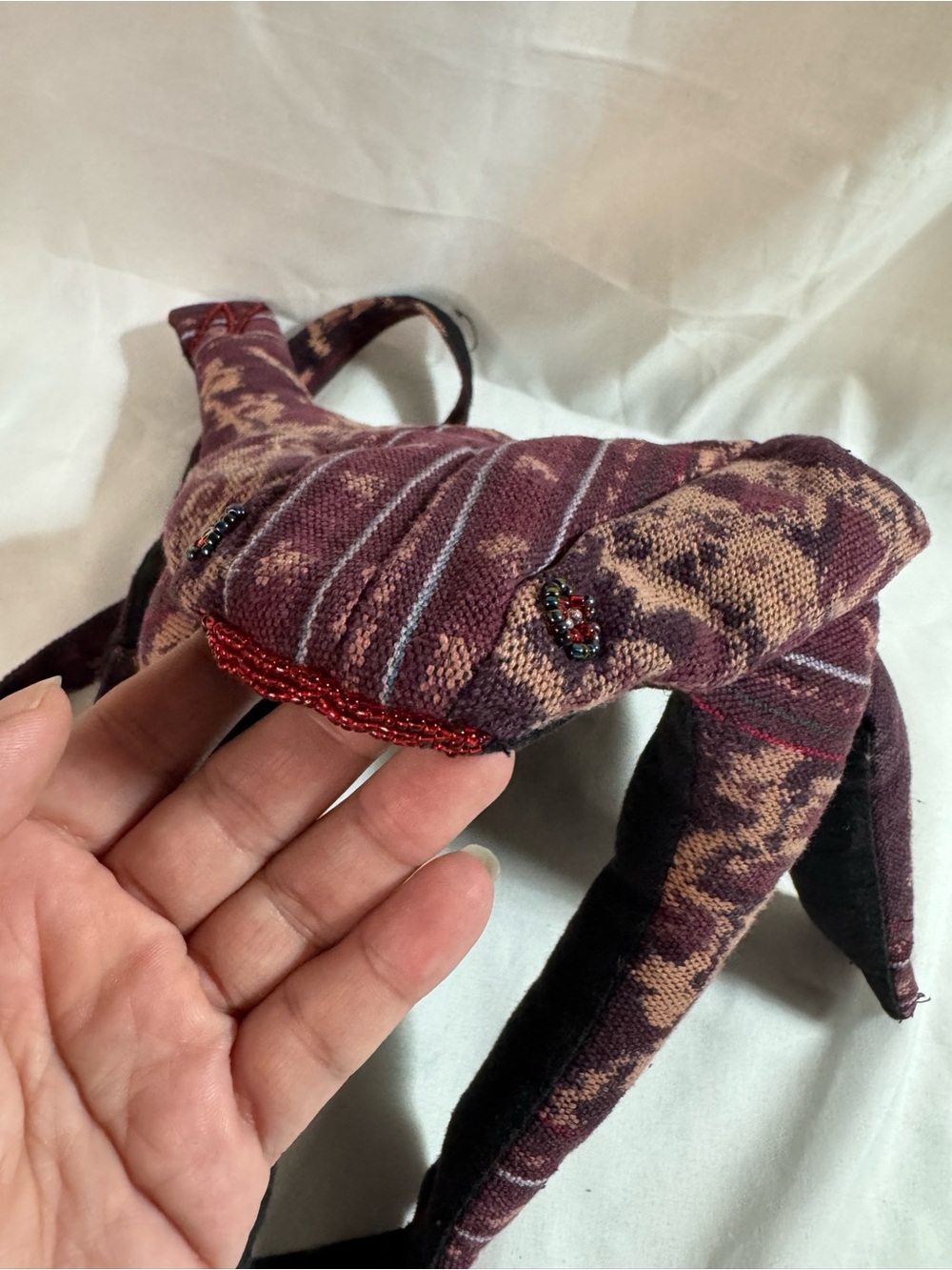 Artisan Frog Crossbody Bag Boho Hippie Tapestry Novelty Animal Purse